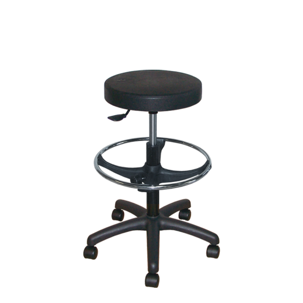TABOURET POLYURETHANE A PIED POLYAMIDE
