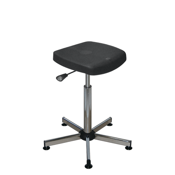 semi-assis en polyurethane a pied chrome de chez Navailles