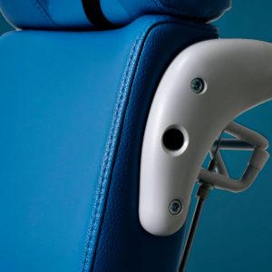 fauteuil medical de soins avec guidon de deplacement ergonomique gaia lift up navailles