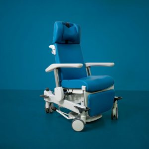 fauteuil medical de trois quart gaia lift up bleu navailles